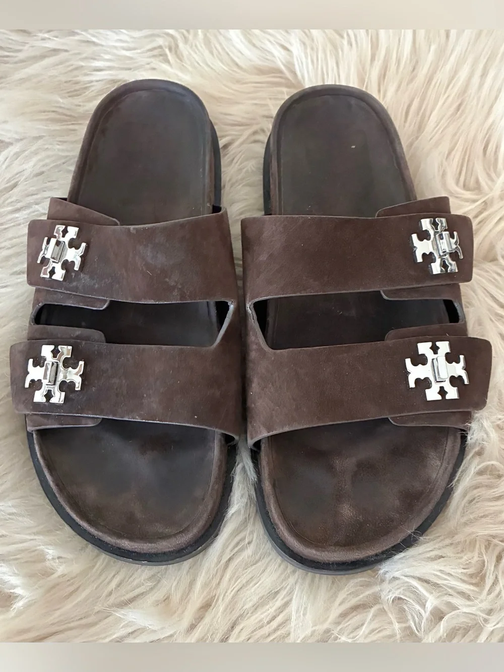 Tory Burch NWOT T Lock Sport Slide Sandal Sz 10.5
